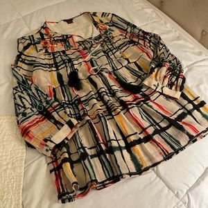 Anthropologie blouse Size M.  Worn one time!  In great condition.
